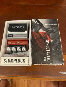 Digitech HardWire DL-8 Delay/Looper Pedal + Box Manual & Accessories Open Box