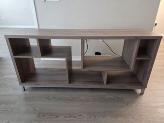 Gray Wood Look TV Stand
