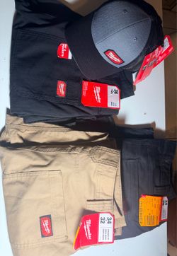 Milwaukee Work Pants & Hats – Brand New