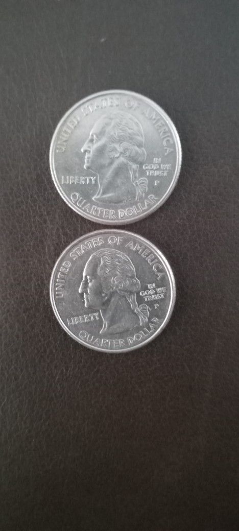 Two Misprint RARE Quarters