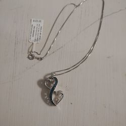 Heart diamond necklace