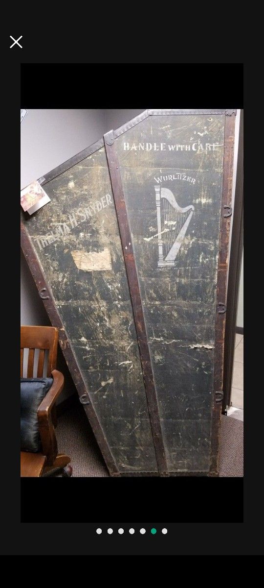 Antique 1899 Wurlitzer Harp Case $400