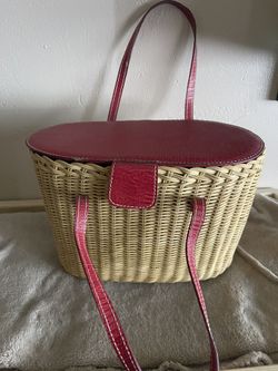 Vintage Bath & Body Straw Purse