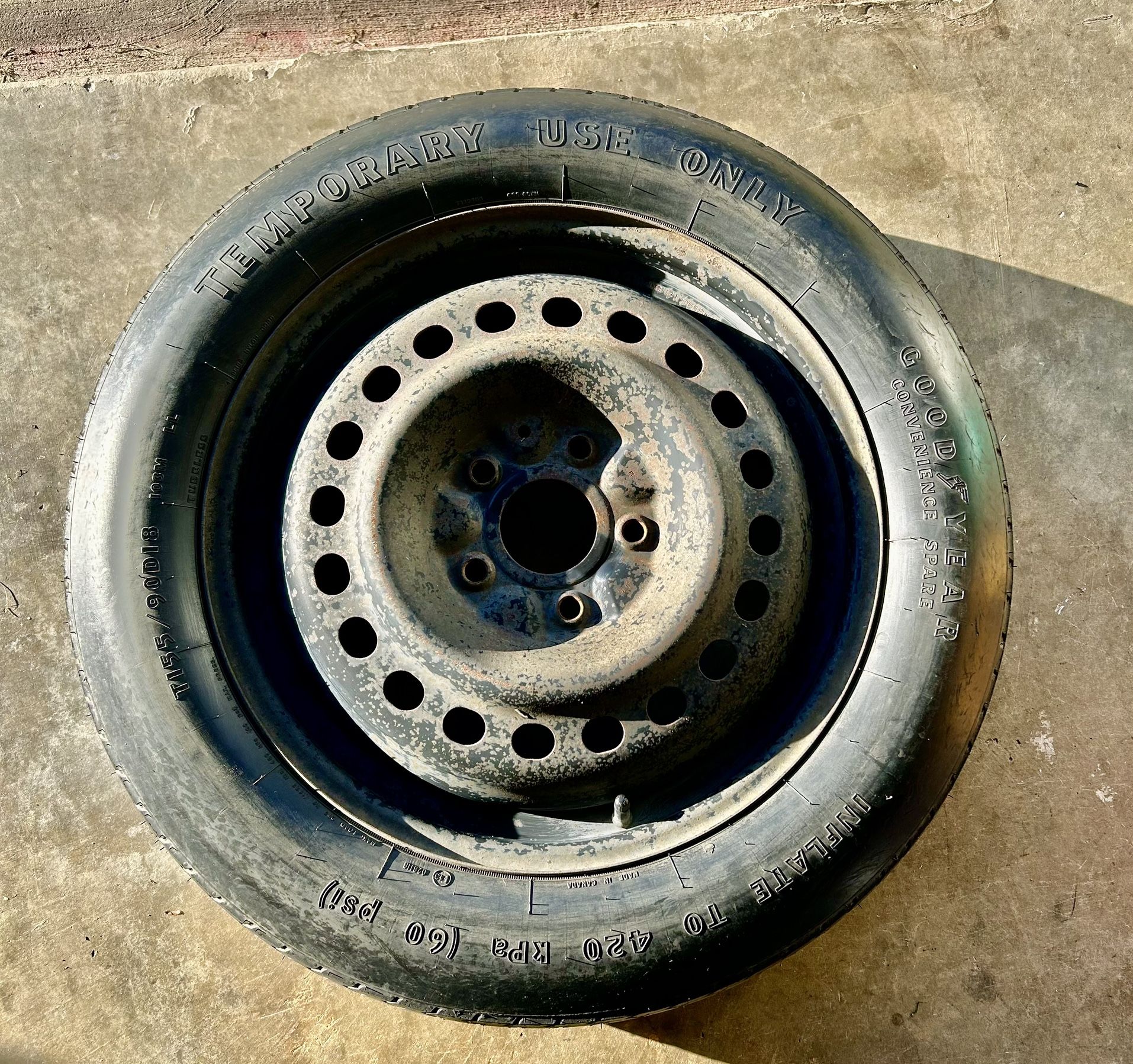 Goodyear Convenience Spare Tire T155/90d18