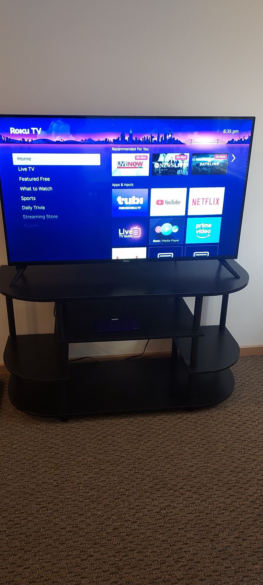 43 Inch TV and TV Stand