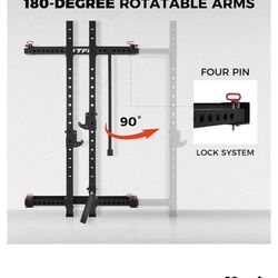 RitFit Multi-Functional Folding Squat Rack