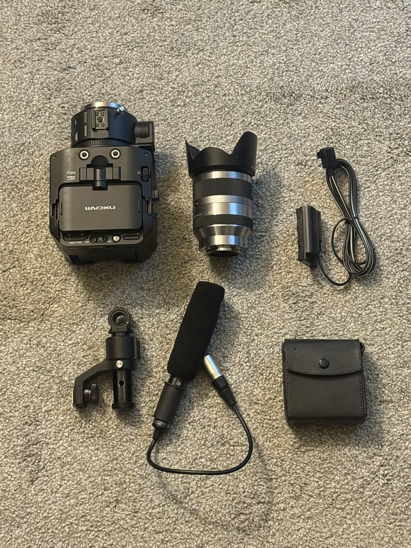 SONY NEXFS100 camera camcorder with accessories 