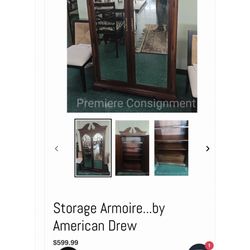Vintage Cherry Wood Closet