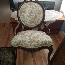 Hand made And Hand sewn Victorian style chair 