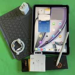 iPad Air 11 (2025 Newest / M3 Chip) 512GB with Logitech  Keyboard, Pen & Accessories