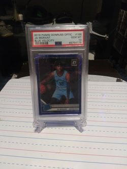 JA MORANT Blue Velocity Psa 10