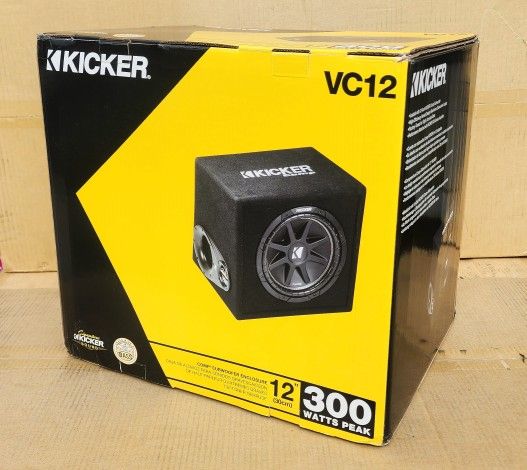 Kicker VC12 Custom Ported 12 Enclosure Comp Series Ohm Bass