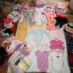 Baby Girl Clothes 0-6 Months Plus Swing 