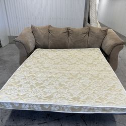 Comfy Brown Sofa Bed Couch 🔥🔥