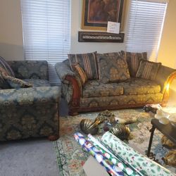 Sofa Set (Dark Victorian Print)