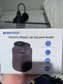 Electric mason jar vacuum sealer