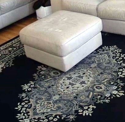 Genuine Leather Ottoman Living Room Theater
