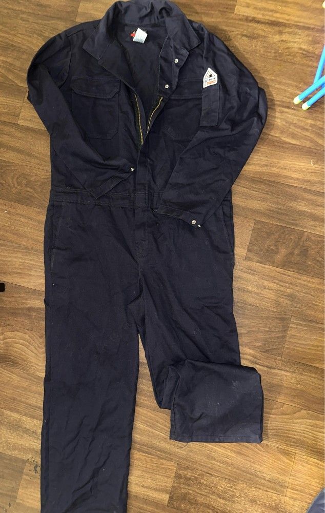 Steelguard CAT2 NFPA 2112 FR Men's Flame Retardant Work Coverall, Blue, Size
L-RG,Oberon Resistente Al Fuego Medida L-RG