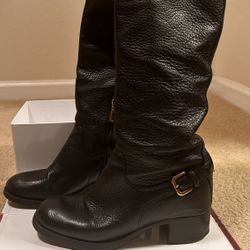 Prada Leather Black Boots 