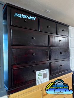 Cherry nine drawer dresser cajonera Comoda de Pino Nuevo