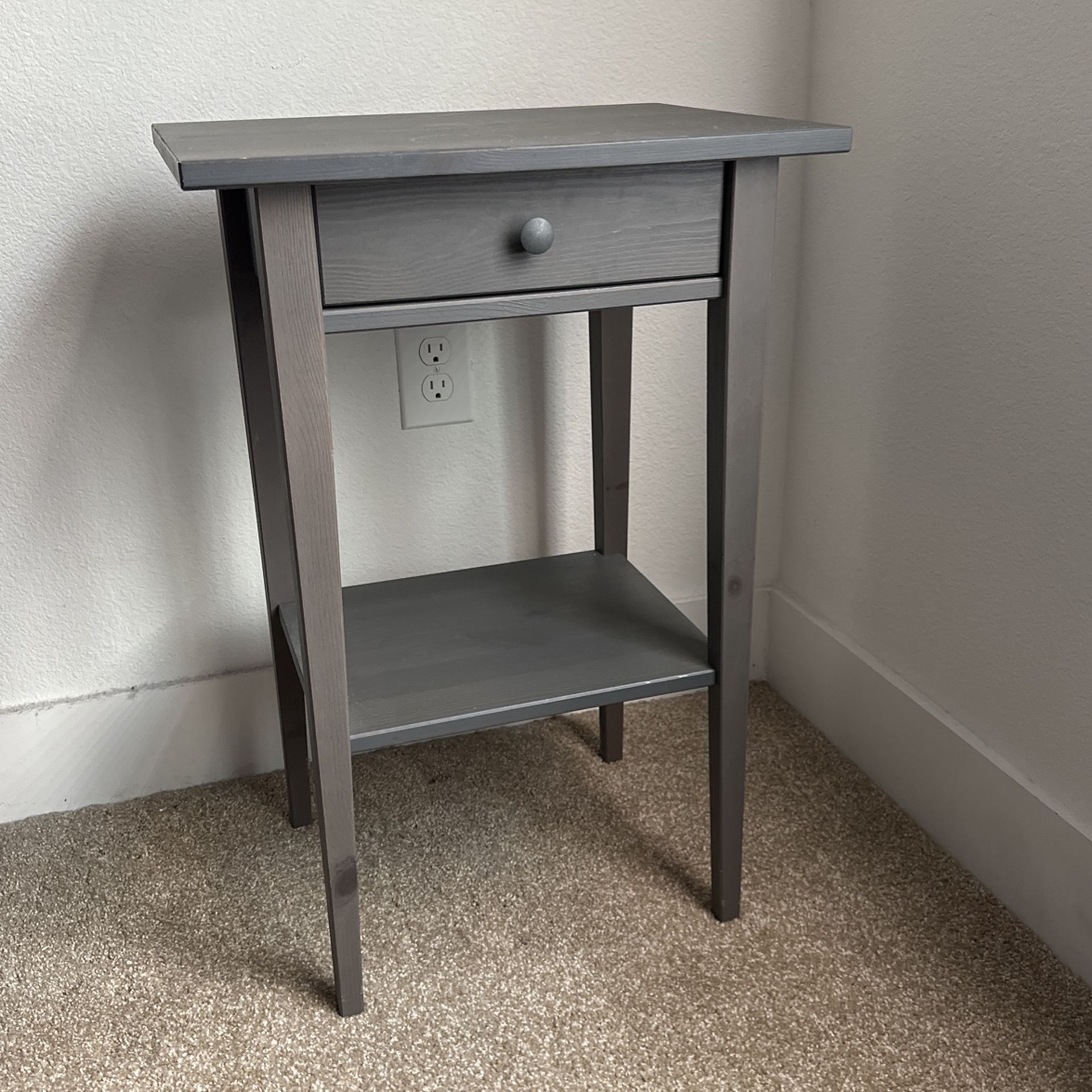 Grey Ikea Bedside Table for Sale in Dallas, TX OfferUp