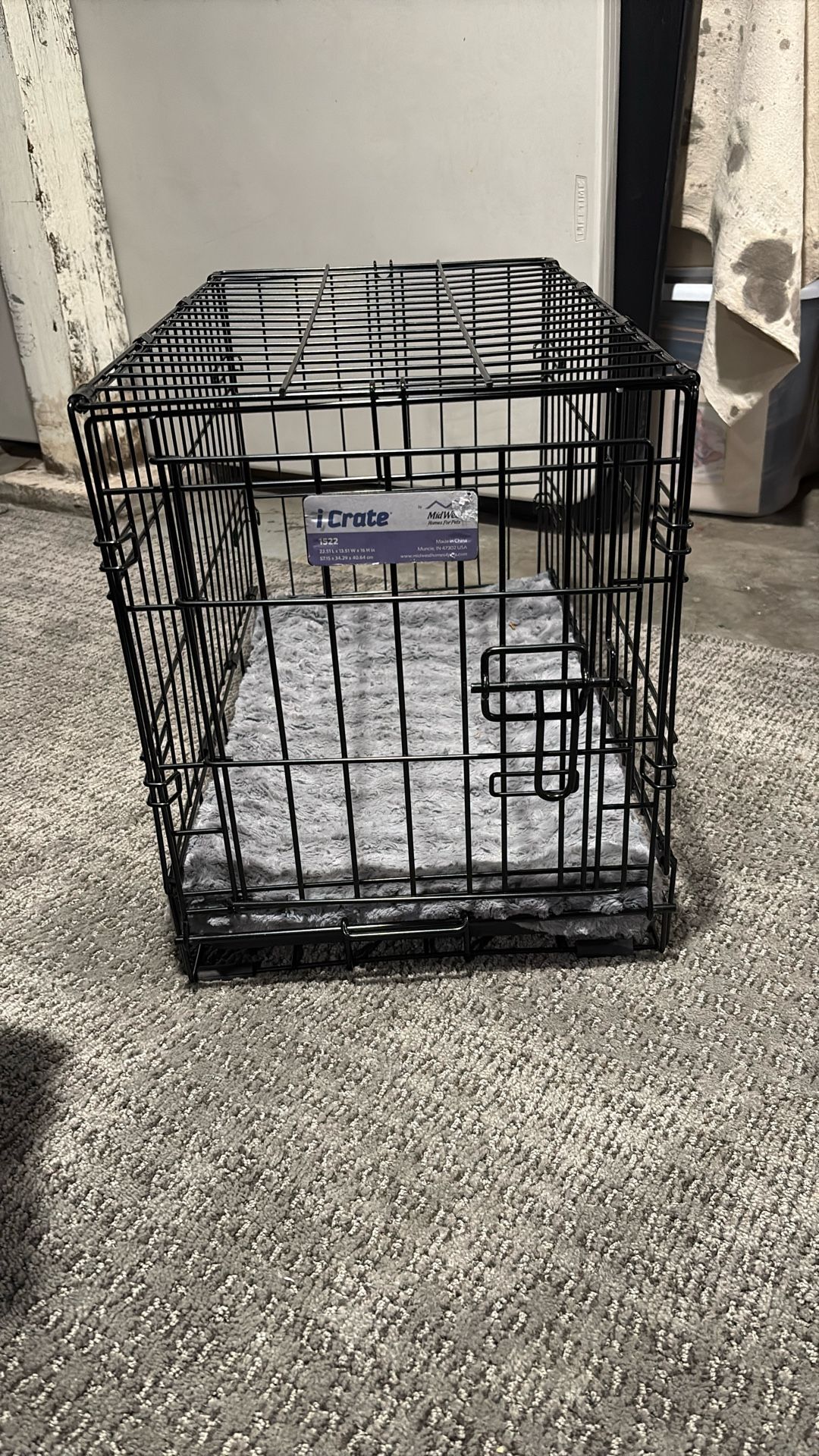 Dog Crate Kennel i Crate and Pad