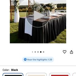 4 Table Skirts For Decorations/Party Size 14ft 