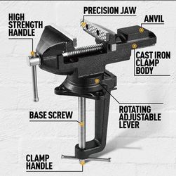 Dual-Purpose Combined Universal Vise 360° Swivel Base Work