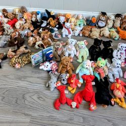 TY Beanie Babies Collection Plush Toys (83 Total) PRICE IS NOT $2 Please Read Description