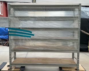 2 Heavy Duty Metal Storage Shelving Units