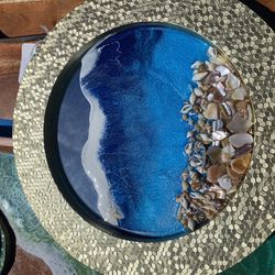 Ocean Resin Mirrors About 8 Inches (3)