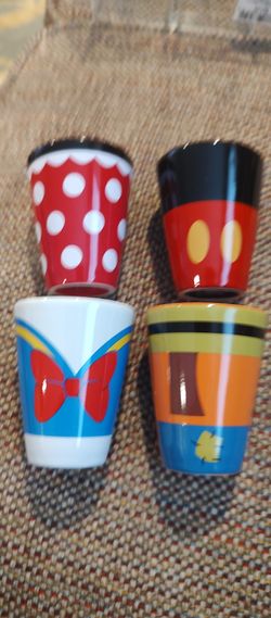  Disney Ceramic Mini Cups.
