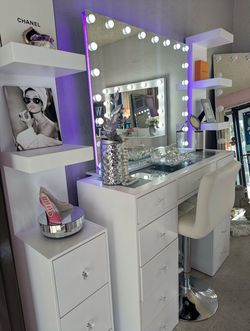 Vanity with Touch Screen Mirror