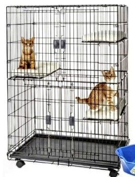 Frisco collapsible wire cage playpen.