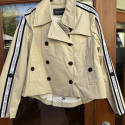 NWT Calvin Klein Jeans Trench Jacket, Size Large