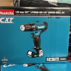 Makita 12v Max CXT Lithium 3/8” Driver Drill Kit