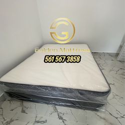 Queen Mattress Set – Medium – Brand New – Delivery Available 🚚
