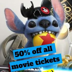 50% Off All Cinemark Tickets
