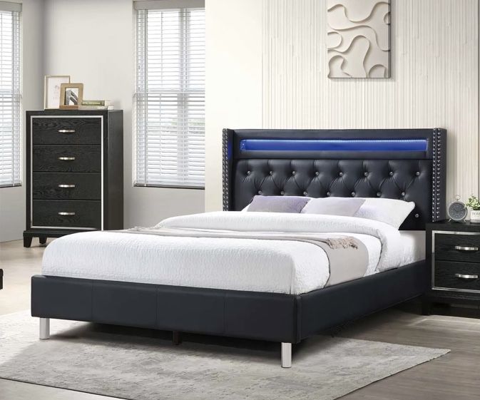 Queen Size Bed Frame With Pillow Top Mattress Included