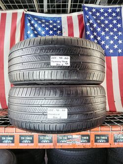 ✅ 2 NICE USED TIRES 255/45R20 MICHELIN PRIMACY TOUR HP ALL SEASON USED TIRES 255 45 20