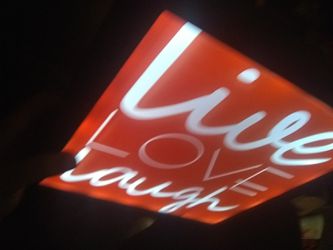 Live love laugh 3-d sign (Lightup)