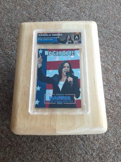Kamala Harris Slab Cracked Ice REFRACTOR Original Art Novelty Card 