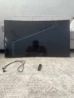 CURVED Samsung 55” 4K UHD Smart TV + Wall Mount + Remote