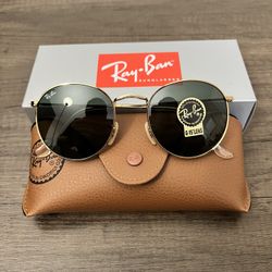 Round Metal 50mm & 53mm NEW RayBan Sunglasses with original Ray Ban Packaging