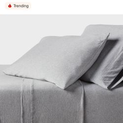 Queen Cotton Jersey Sheet Set