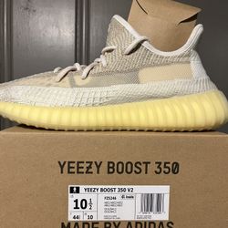 Adidas Yeezy Boost 350V2 “NATURAL” size(10.5) in Mens. Worn in excellent condition. $255. Cash or cash app payments accepted. 