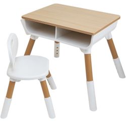 Children Adjustable Height Desk With Chair
