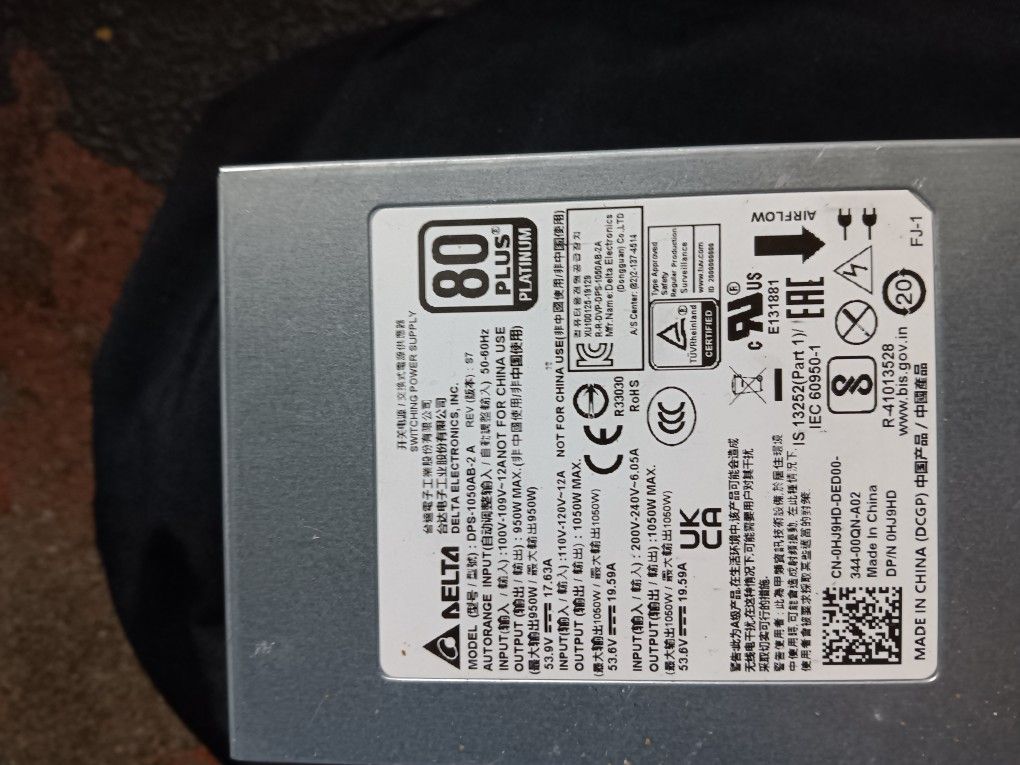 Delta Power Supply- 1050w × 54v