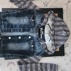 WALLFLOWER Jean/Cloth Jacket (M)
