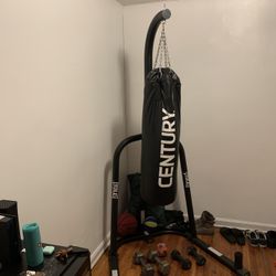 Heavy Punching Bag w/ Stand (8 Oz Gloves As Well)